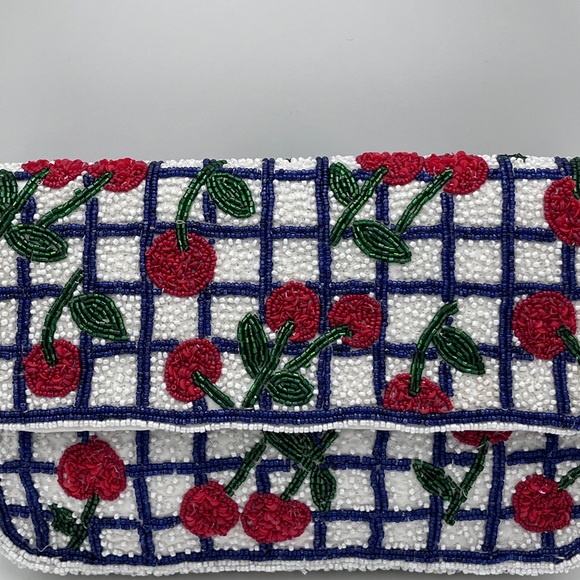 Cherry beaded bag made in India NWT TikTok Instagram Viral - Picture 2 of 8